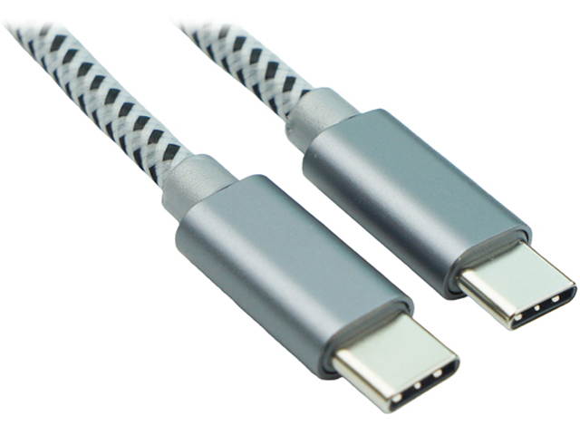 DAT 6652D USB 2.0 Type CM to CM - 3A - 1.65 ft. - 2 Pack Ideal for charging and powering USB Type-C devices