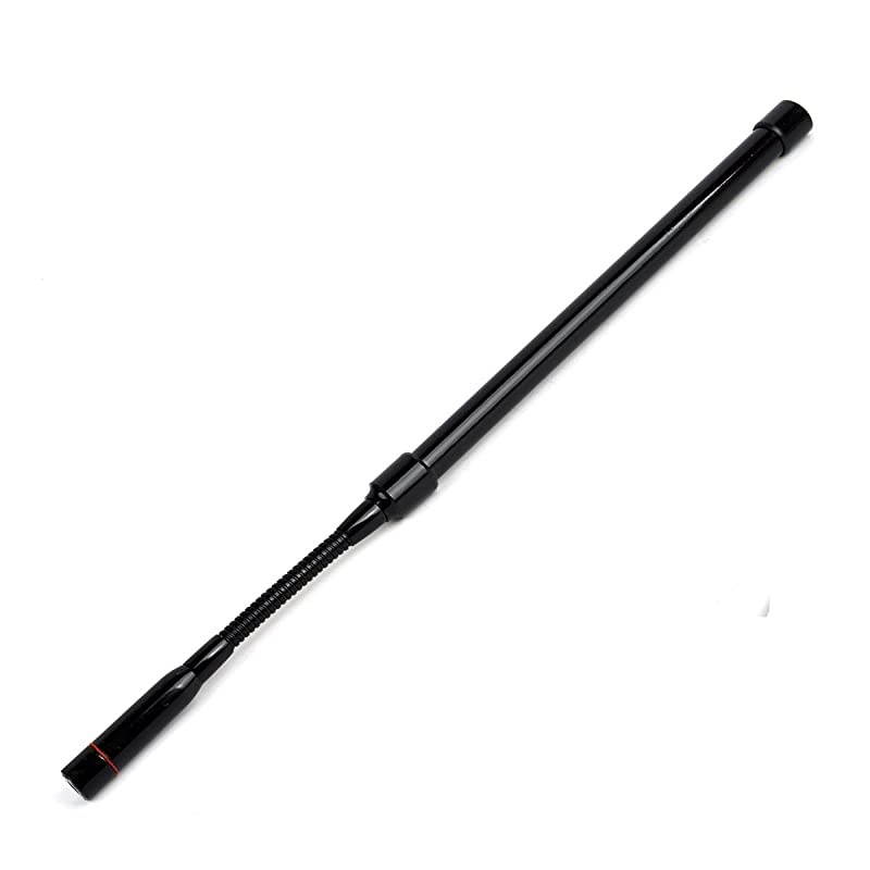 SMA Male Gooseneck CS Tactical with Black Fiberglass Antenna VHFUHF Dual Band 15inch Antenna for Two Way Radio VX6R VX7R VX8d VX2R UV3R PX2R THUV3R ZT2R