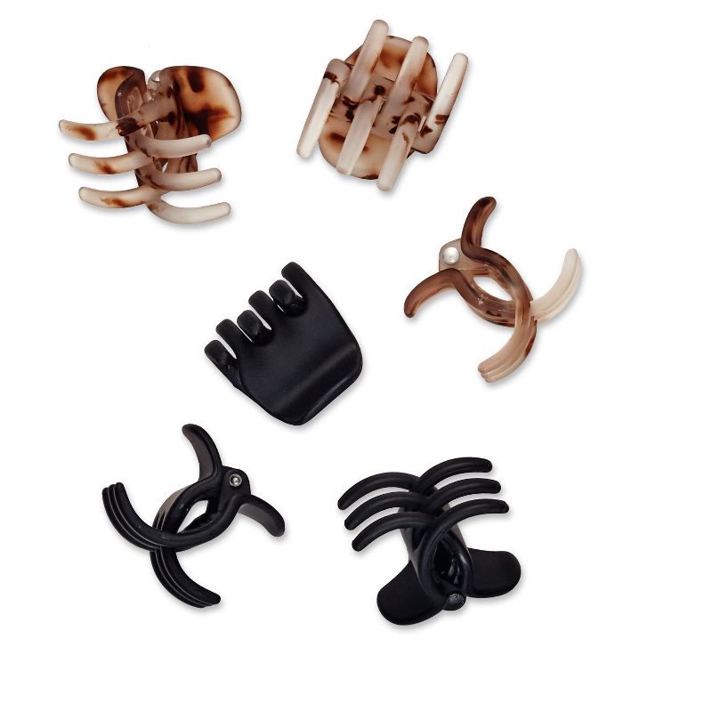 scunci 2cm No Slip Jaw Clips - 6pk