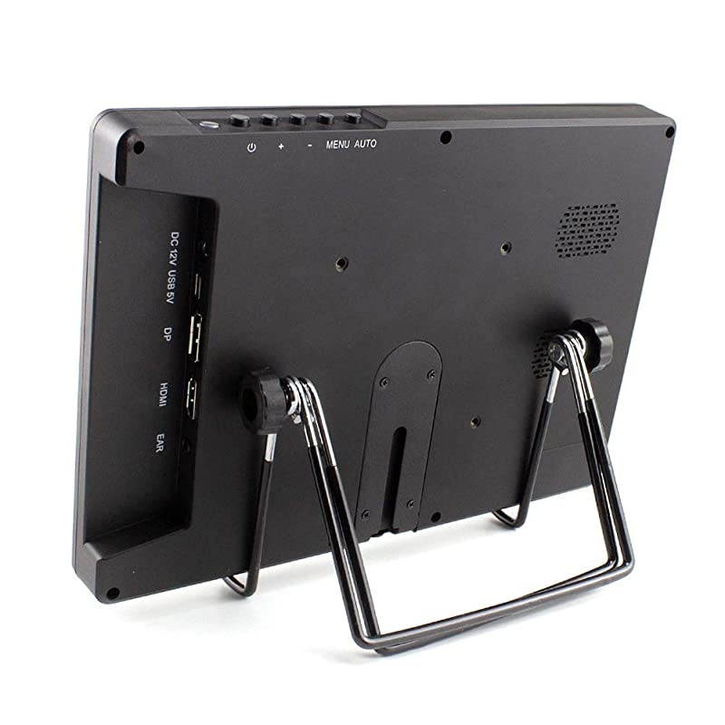 2K Portable Monitor 10.1 Inch Portable Display Raspberry Pi Screen IPS 2560x1600 QHD with HDMI DP Port Compatible with Raspberry Pi Windows PC Game Console