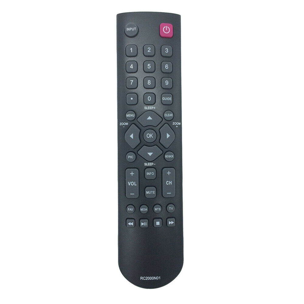 RC2000N01 Replaced Remote for TCL TV 48FS4690 50FS4690 32S360 48FS4610 32D2700 40FD2700