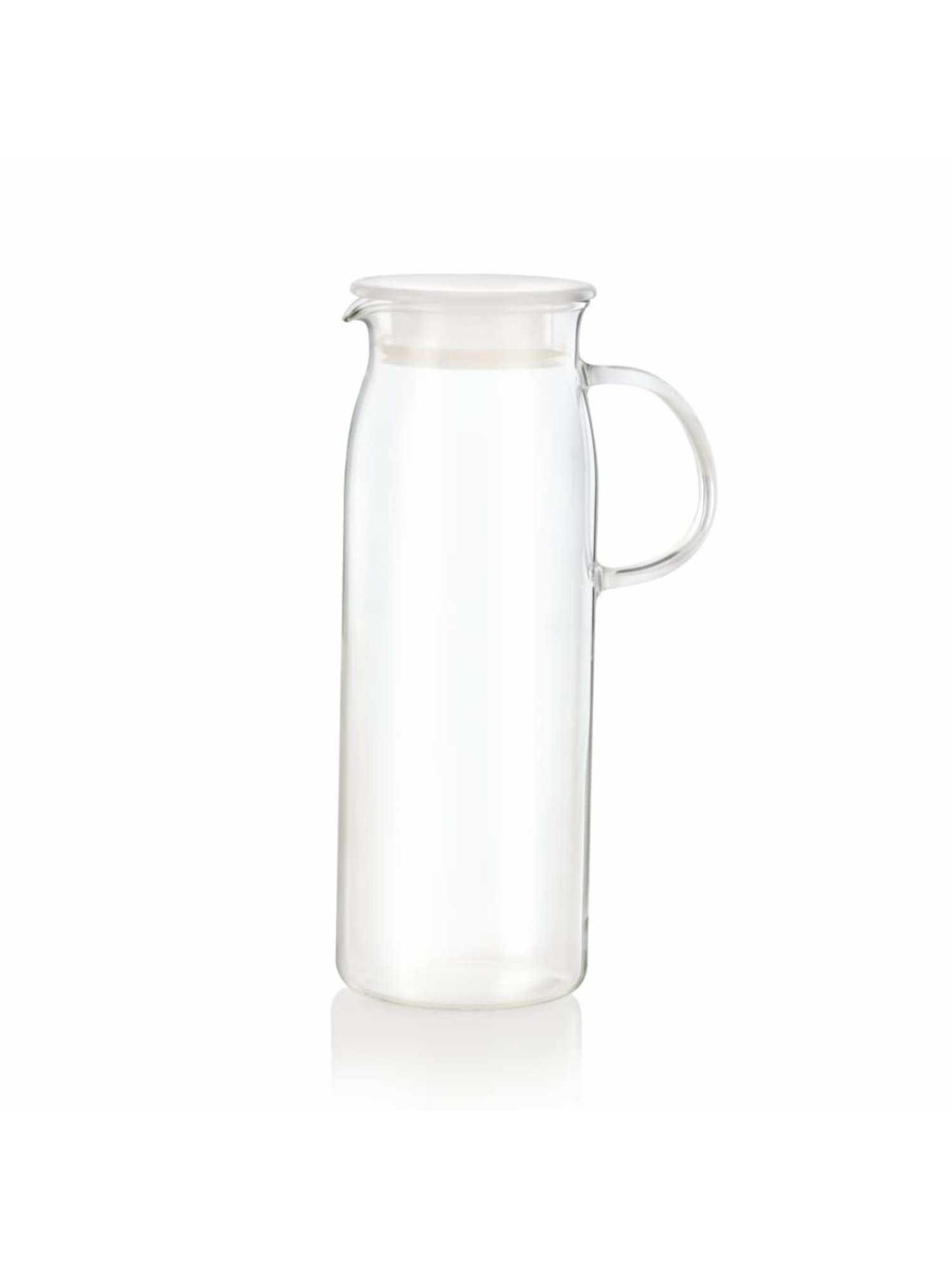 Borosil Clear Glass Jug with Glasses, Set of 7, 1 Glass Jug 600 ml, 6 Glasses 295ml Each