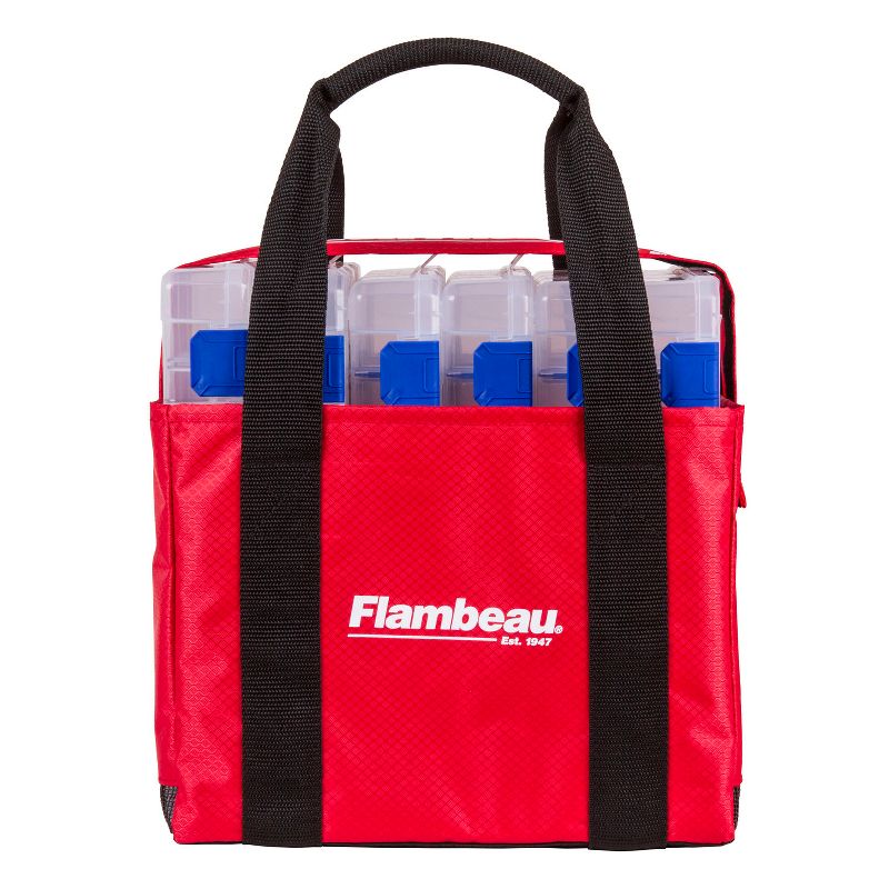 Flambeau Outdoors 4226TT Tuff Tainer 4000 Tote Bag With Mesh sidewall and Reinforced Stitching (Bag Only), Red