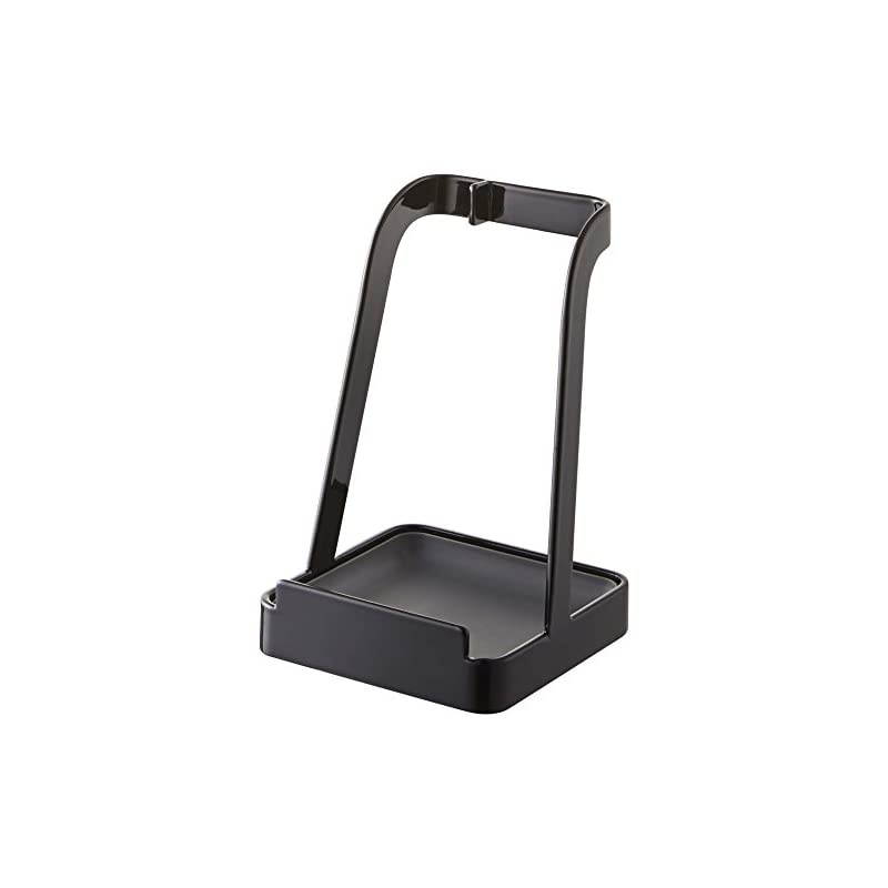 Steel Kitchen Tool Caddy Stand for Ladle, Chopsticks & Lids in Black Finish