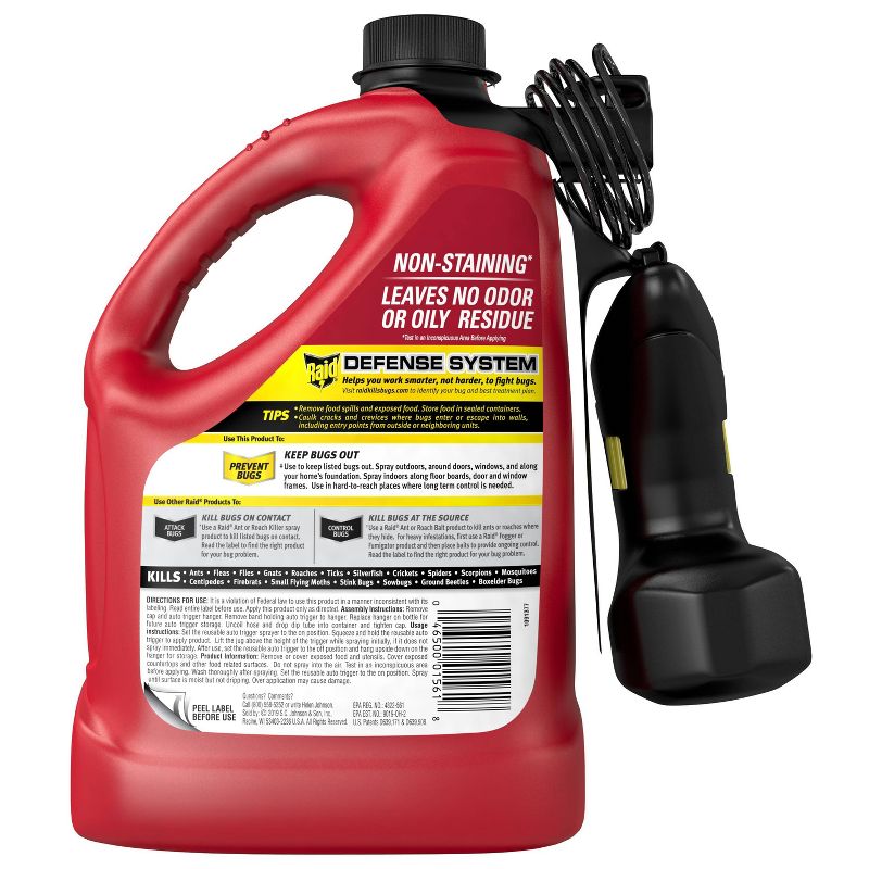 Raid Perimeter Protection Insect Control - 128 fl oz