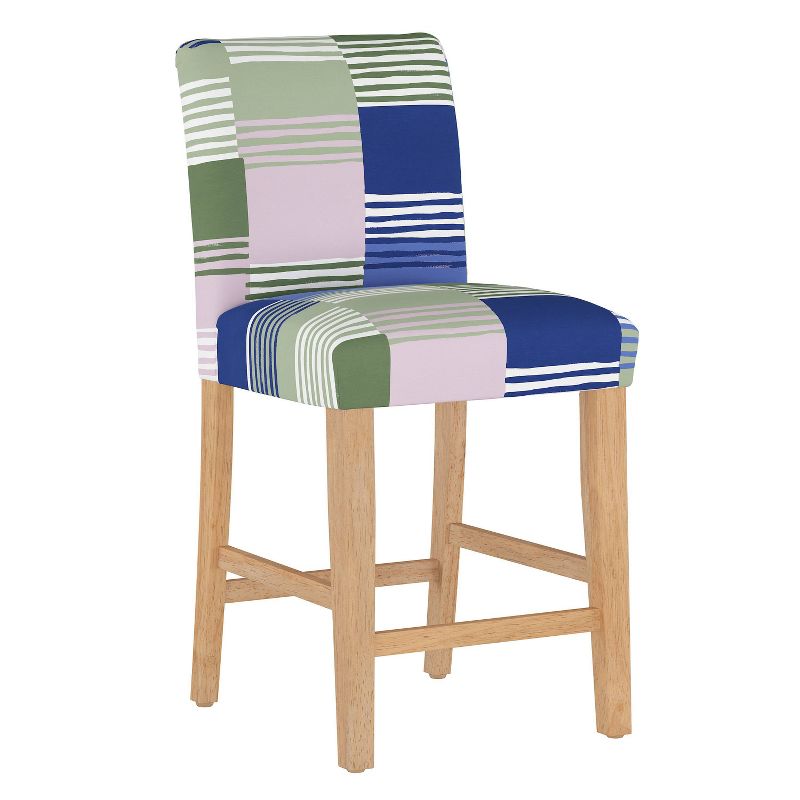 Counter Height Barstool Sadie Stripe Lavender - Skyline Furniture