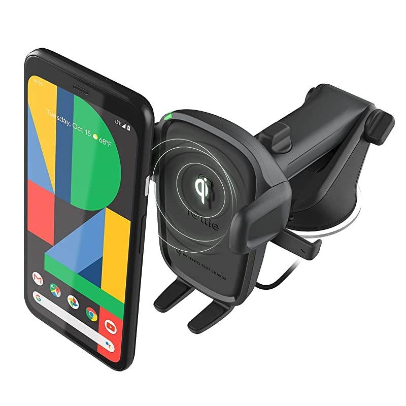 Wireless Car Charger Easy One Touch Wireless 2 Qi Charging Dashboard Phone Mount for iPhone Samsung Galaxy Huawei LG Smartphones