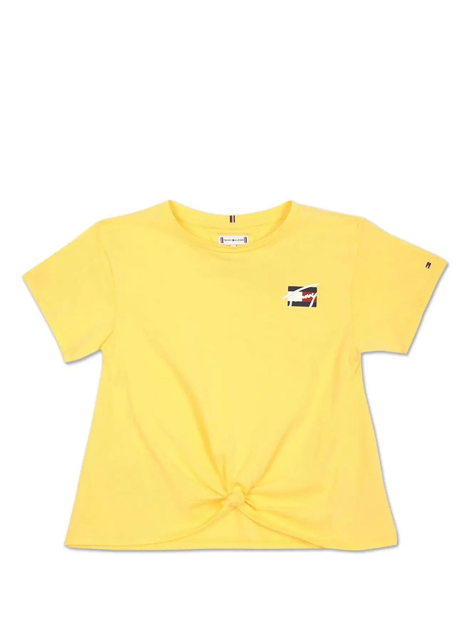 Tommy Hilfiger Kids Yellow Solid T-Shirt