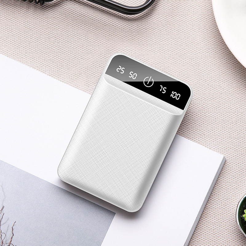 6,000mAh Power Bank Dual USB Output Portable Charger Powerbank Mini Charging Power Bank Travel External Mobile Battery Pack