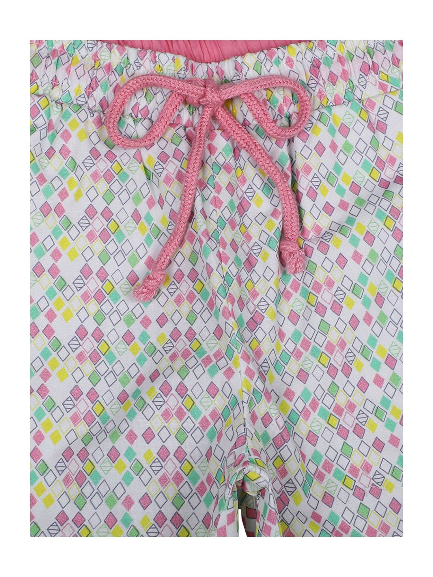 Elle Kids Multicolor Cotton Printed Joggers