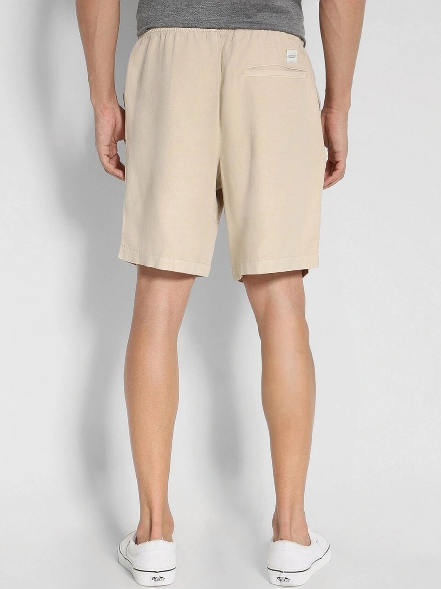 American Eagle Beige Cotton Regular Fit Shorts