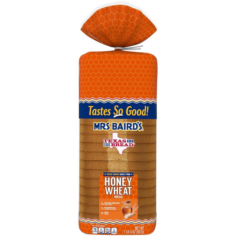 Mrs. Baird's Honey Wheat Bread - 20oz