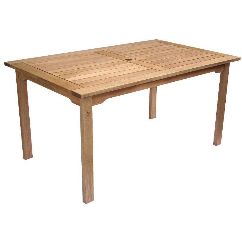 Bahamas 5pc Patio Eucalyptus Wood Dining Set - International Home Miami