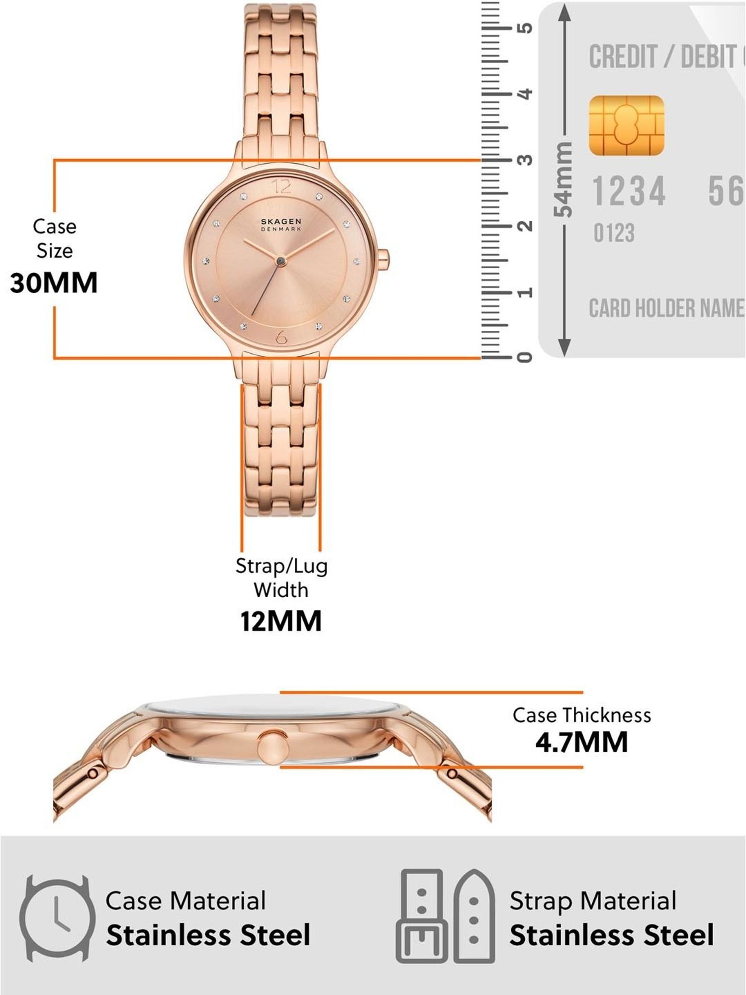 Skagen SKW3128 Anita Lille Analog Watch for Women