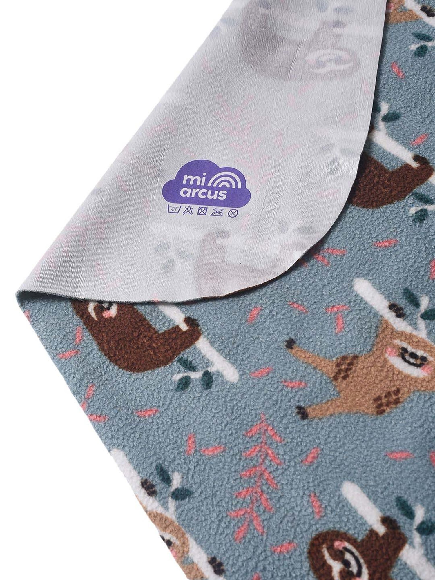 MiArcus Frosty'z Grey Polyester 240 GSM Single Knitted Mattress Protector