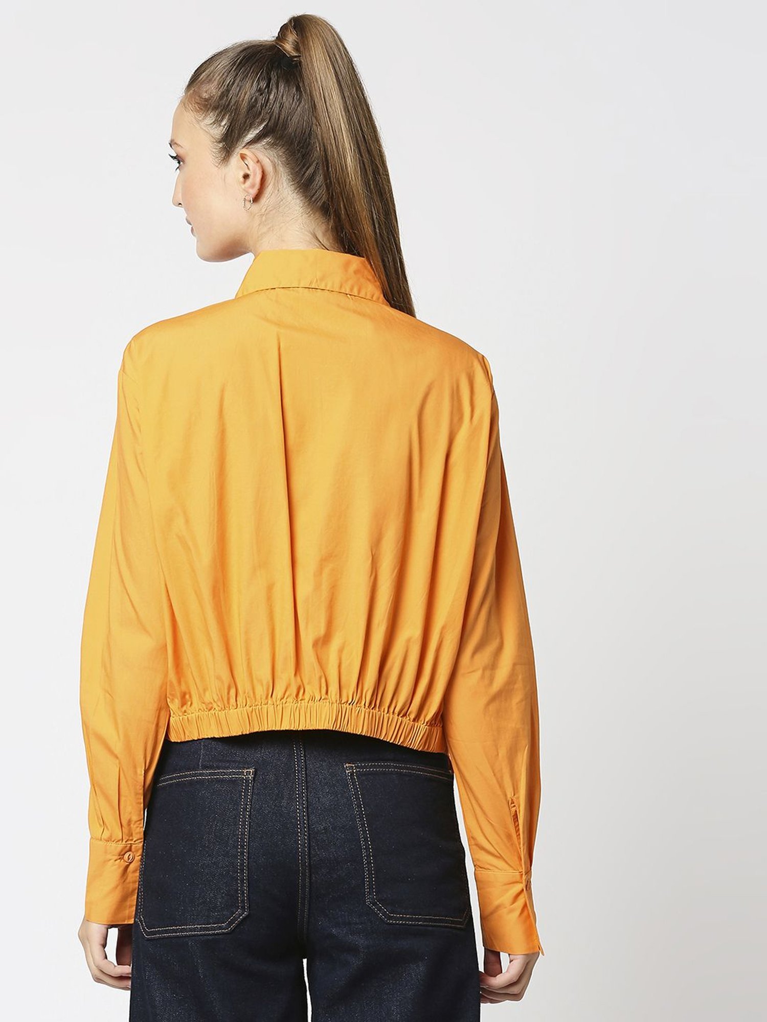 Remanika Orange Pure Cotton Shirt