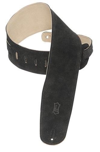 levy's leathers ms4blk suedeleather bass strap,black