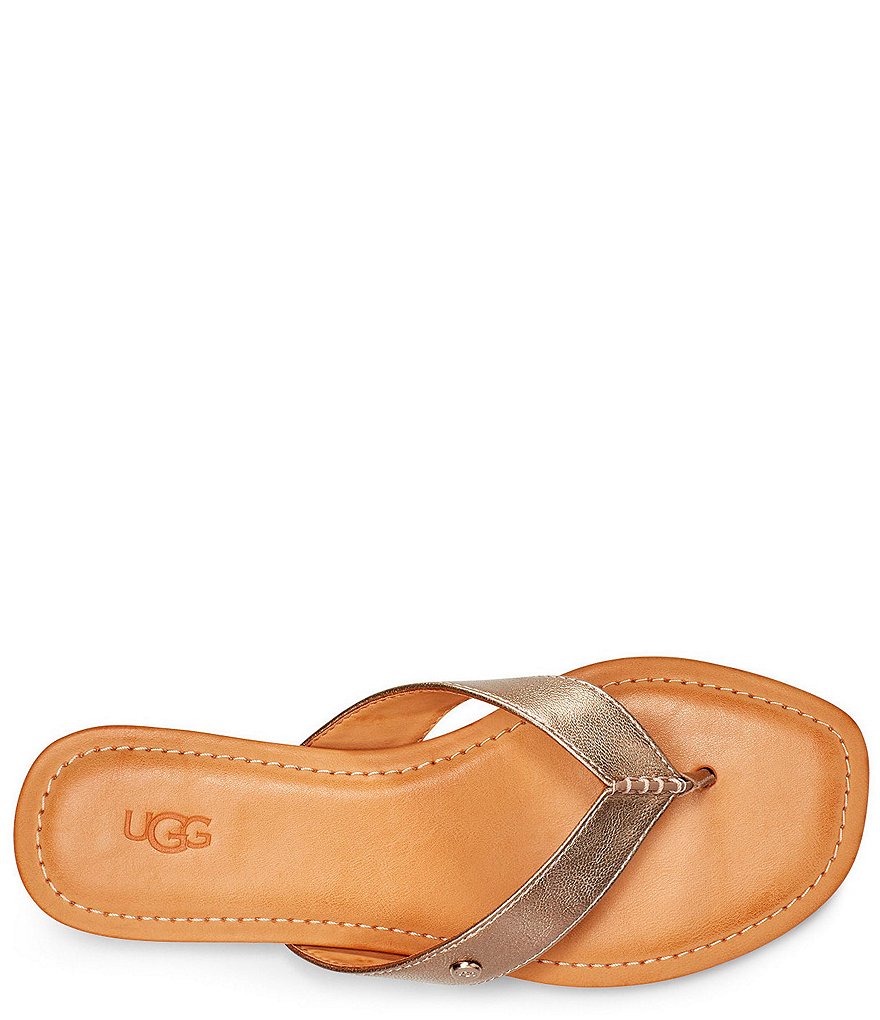UGG&reg; Tuolumne Leather Flip Flops