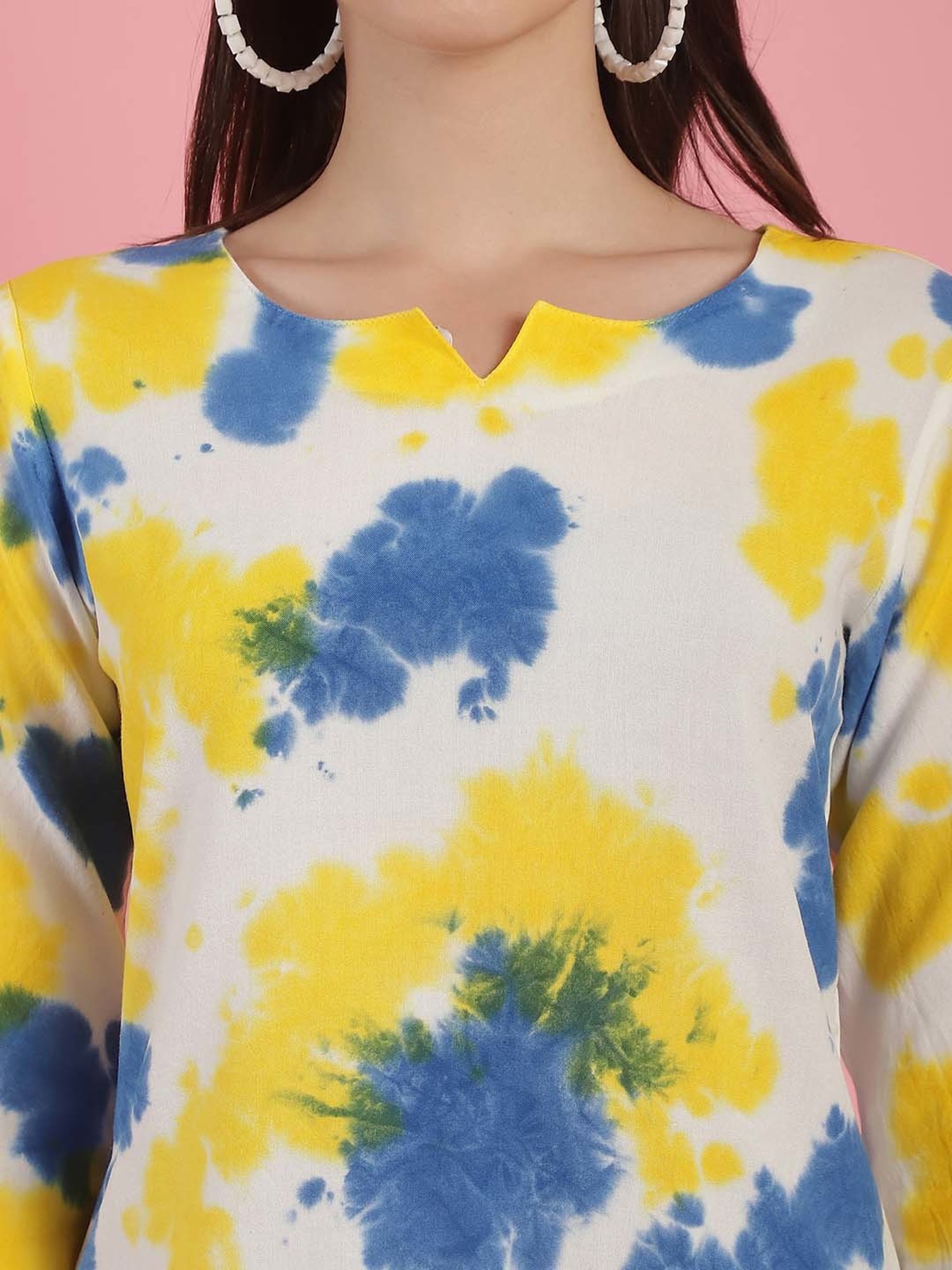 Prakrti Multicolored Tie & Dye Top Pant Set