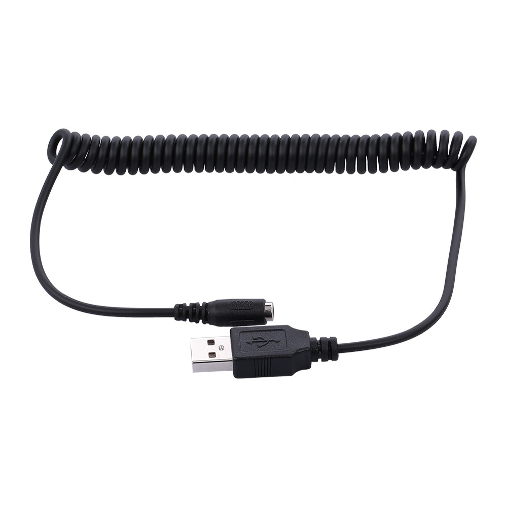 USB Male to DC 3.5 x 1.1 Female Power Cable Spring Power Line for PC Computer