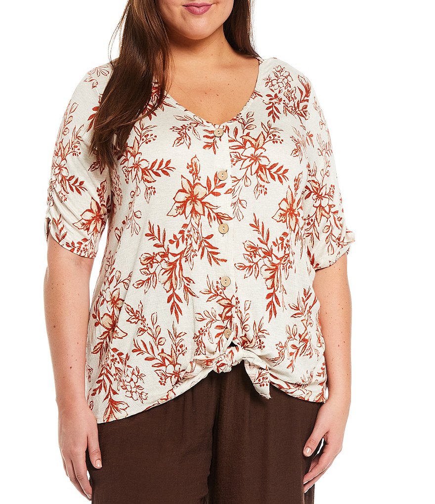 Bryn Walker Plus Size Pira Ponti Sleeveless Jewel Neck Oversized Tank