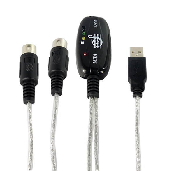 6FT USB to MIDI Cable PC Interface Adapter Keyboard Music Cord