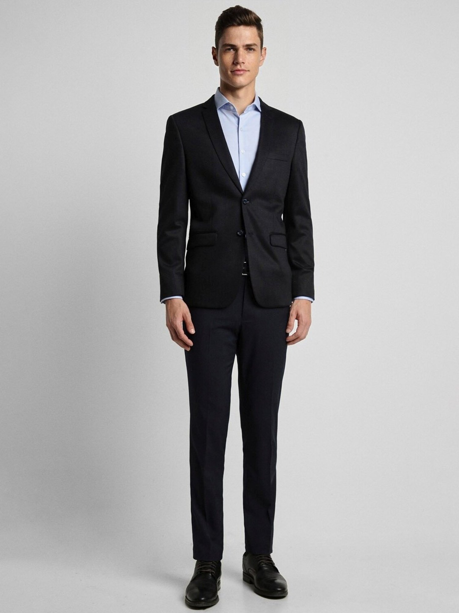 Allen Solly Black Slim Fit Blazer