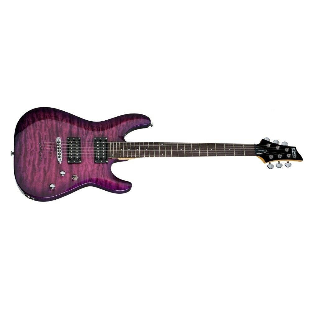 Schecter C-6 Plus Guitar, Electric Magenta, Rosewood Fingerboard