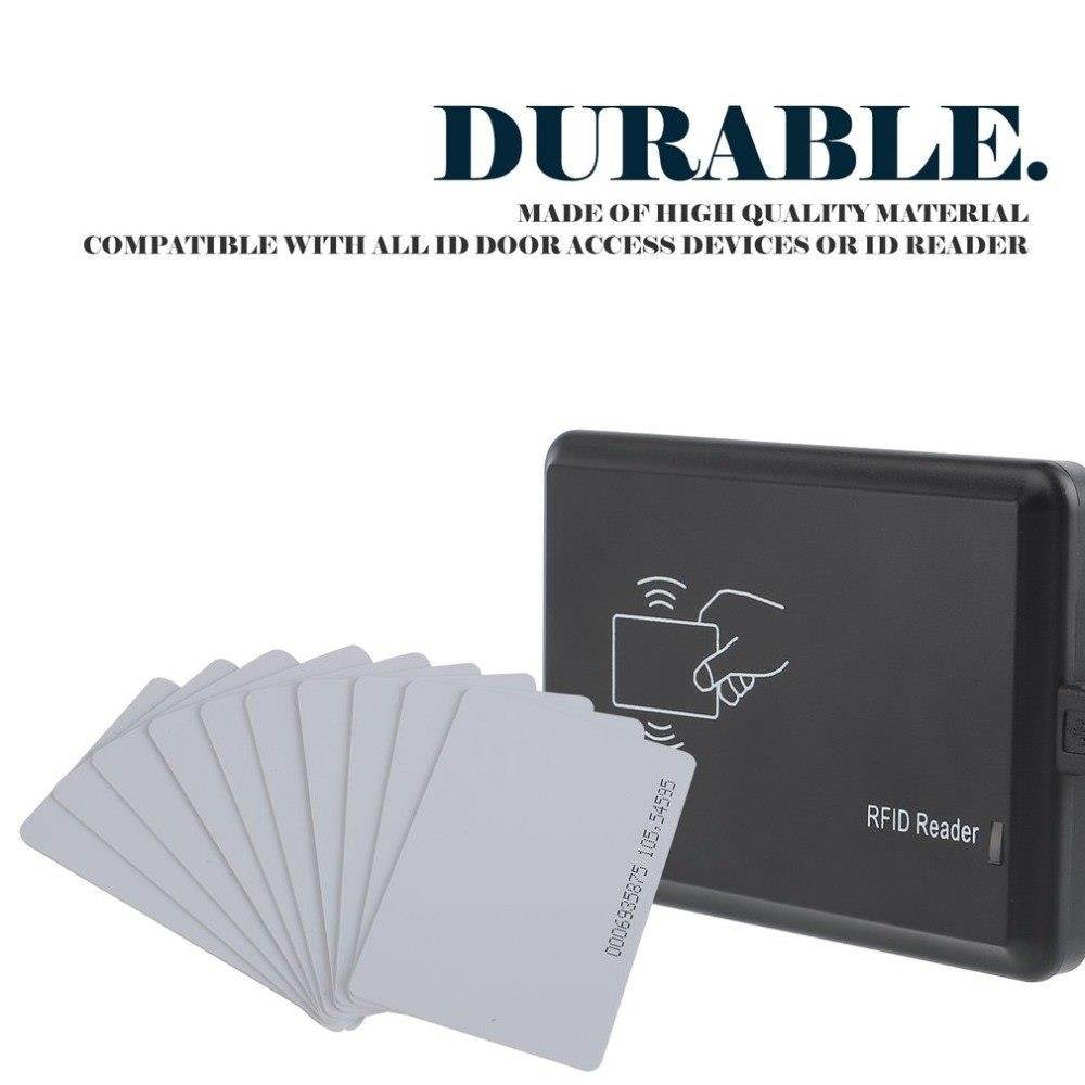 10 Pcs 125KHz EM4100/TK4100 RFID Proximity ID Smart Card 0.85mm Thin Cards for ID And Access Control High Quality