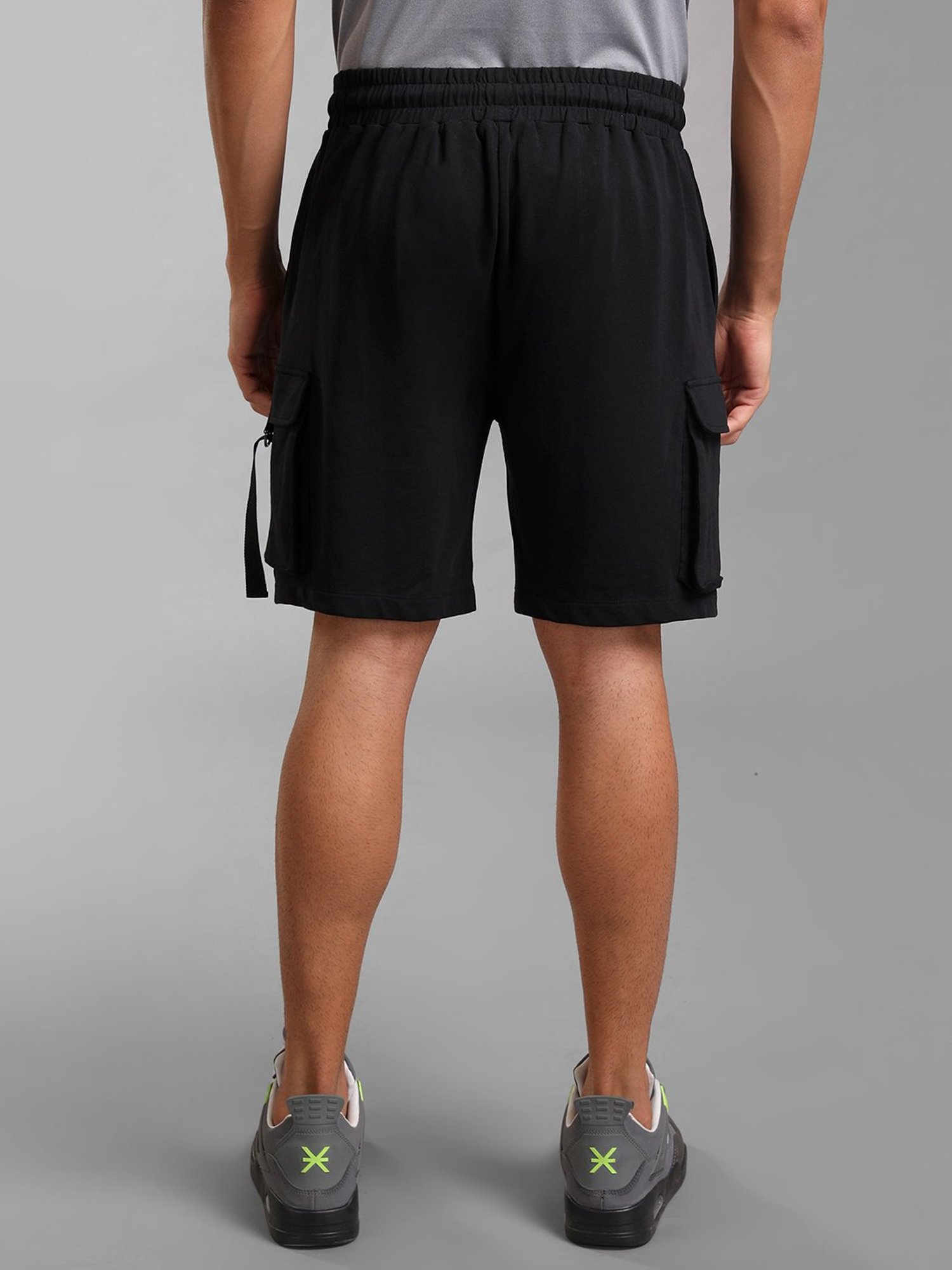 Kazo Black Regular Fit  Shorts