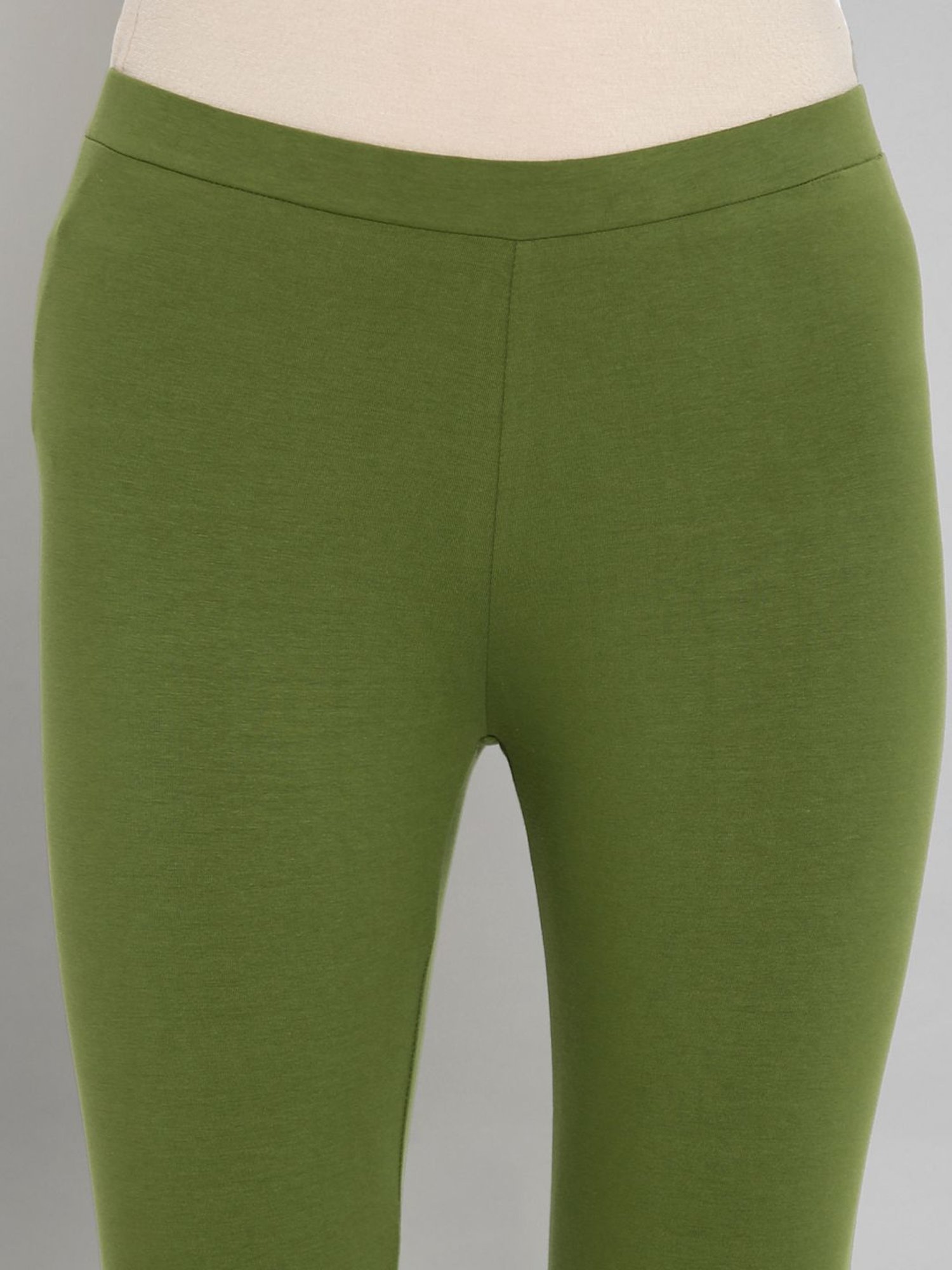 Wishful by W Olive Green Skinny Fit Leggings