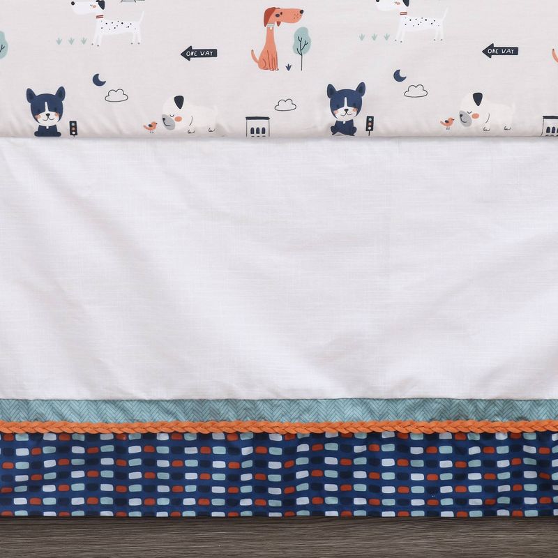 The Peanutshell Pug Life Crib Bedding Set - 3pc