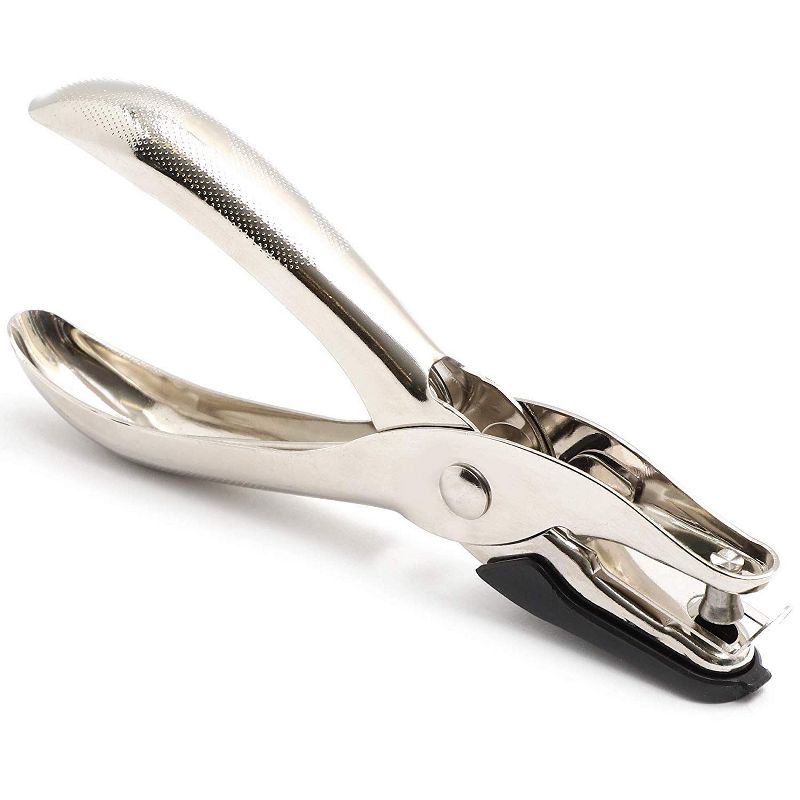 Business Source Heavy-duty 3-hole Punch - Black