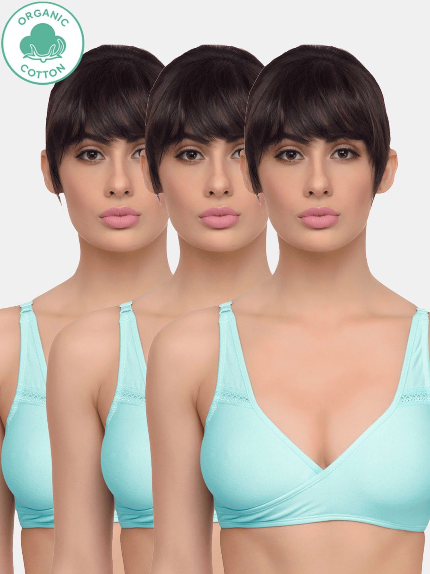 Inner Sense White Non Wired Non Padded Nursing Bra