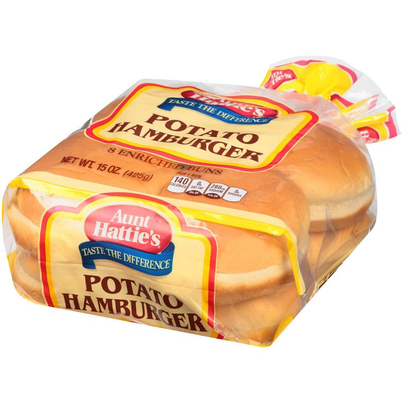 Aunt Hattie's Potato Ham Buns - 15oz/8ct