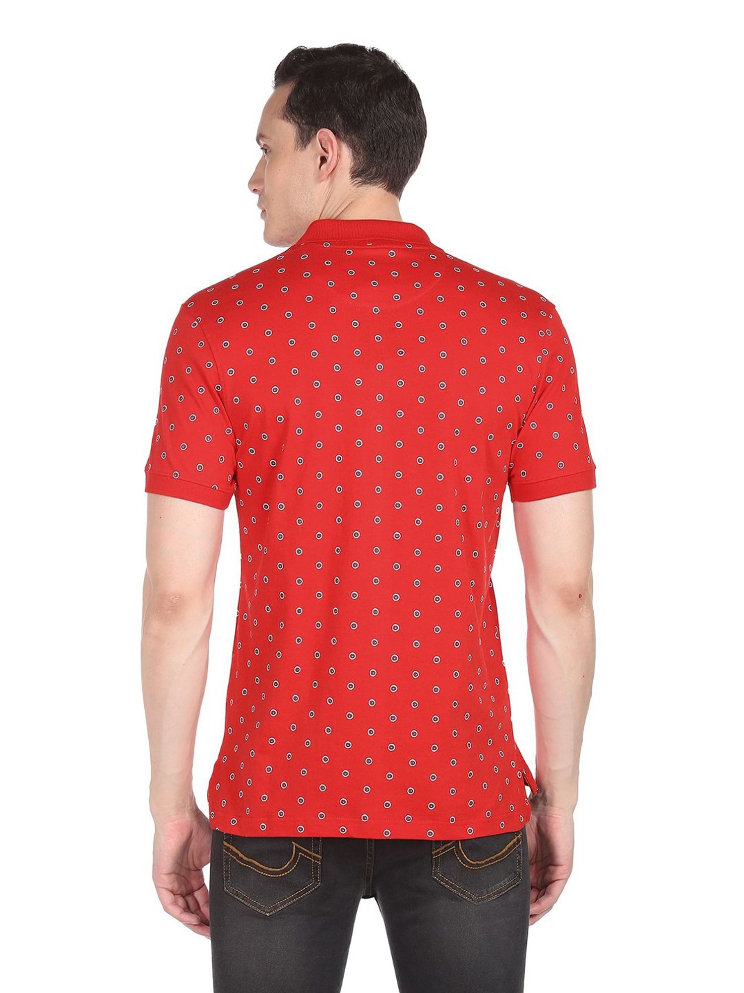 AD by Arvind Red Polo T-Shirt