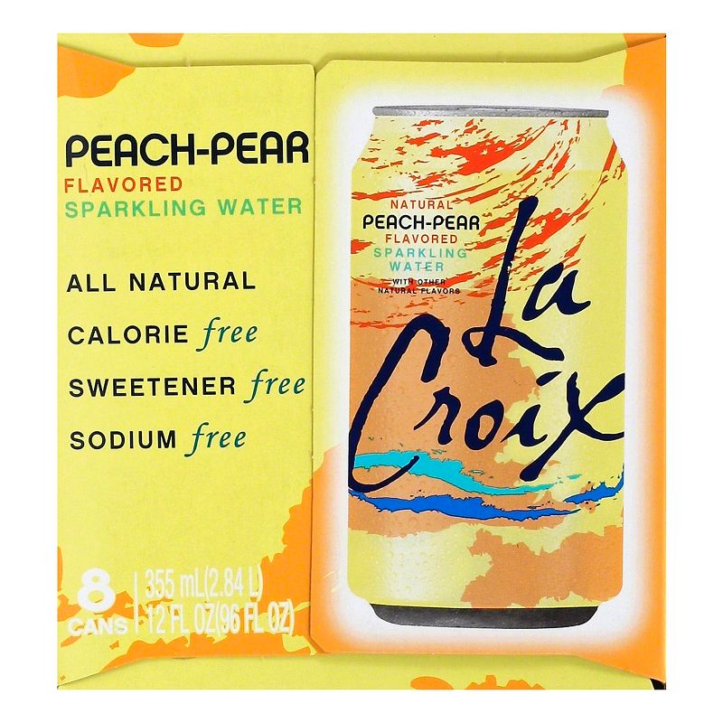 LaCroix Peach-Pear Sparkling Water - 8pk/12 fl oz Cans