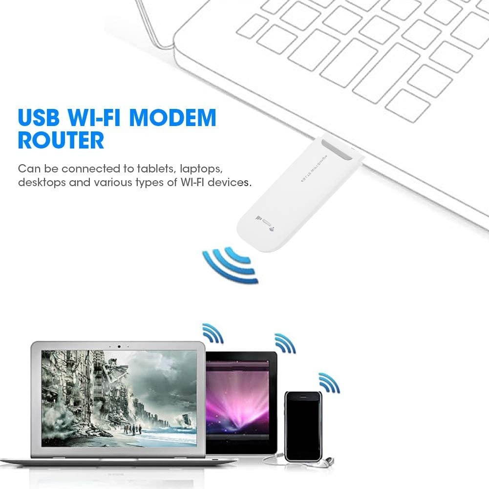 WiFi Dongle 3G/4G USB WiFi LTE Wireless Router Adapter Wireless Router Network Adapter for Phone Tablet Computer Laptop.