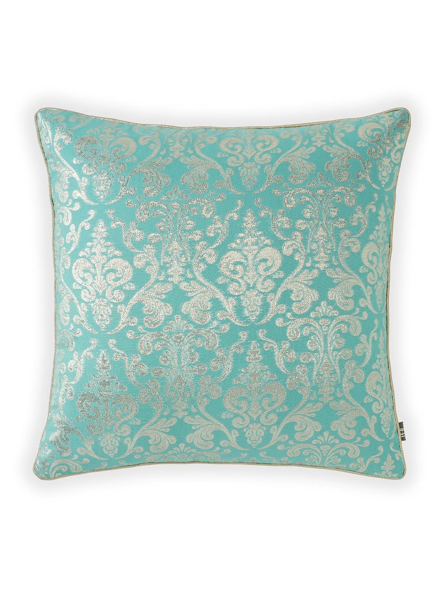 Pure Home and Living Blue Cotton Printed Cushion Cover