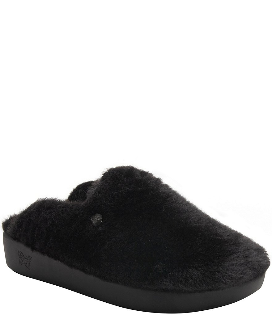 Alegria Leisurelee Faux Fur Shearling Slipper Clogs