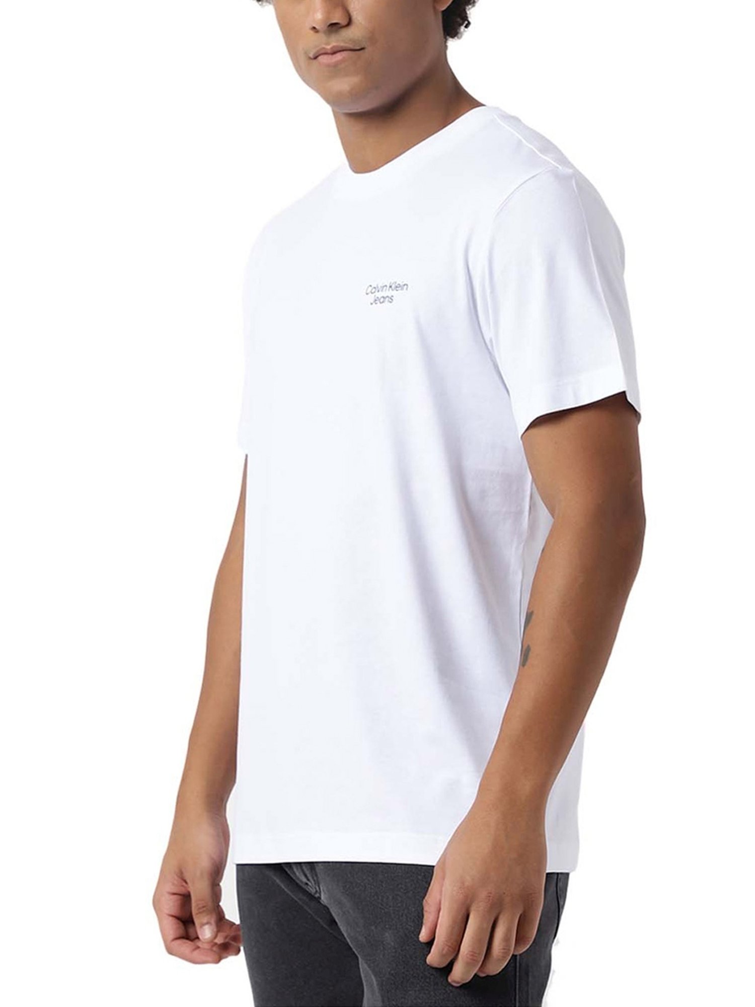 Calvin Klein Jeans Bright White Logo Boxy Fit T-Shirt