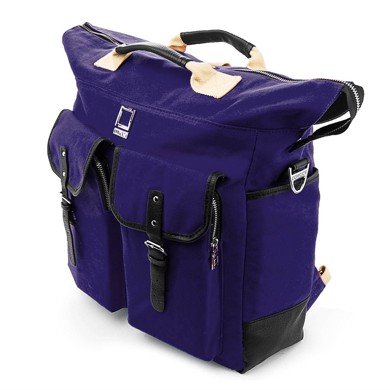 Lencca Universal Hybrid 3 in 1 Carrying Tote Messenger Crossbody Shoulder Bag Backpack for Samsung Galaxy TabPro S 12"/Tab A 10.1"/Tab S 10.5 Fit 10-12.2 Inch Google Android Tablet (Royal Blue)