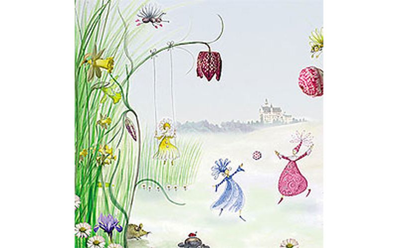 Princess Flower Neuschwanstein Castle Wallpaper Mural - Komar..