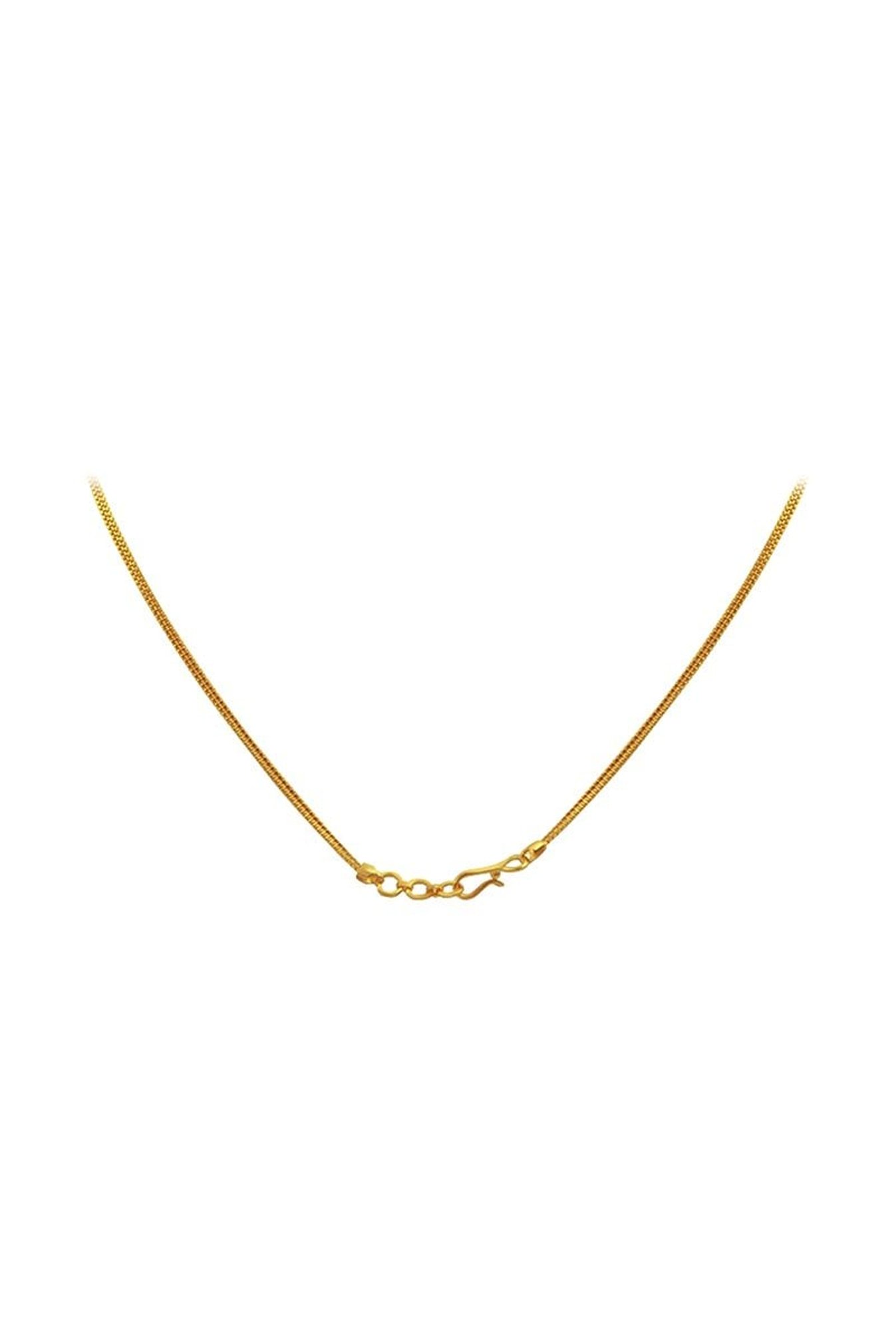 P.N.Gadgil Jewellers 18k Gold Infinity Florall Diamond Necklace For Women