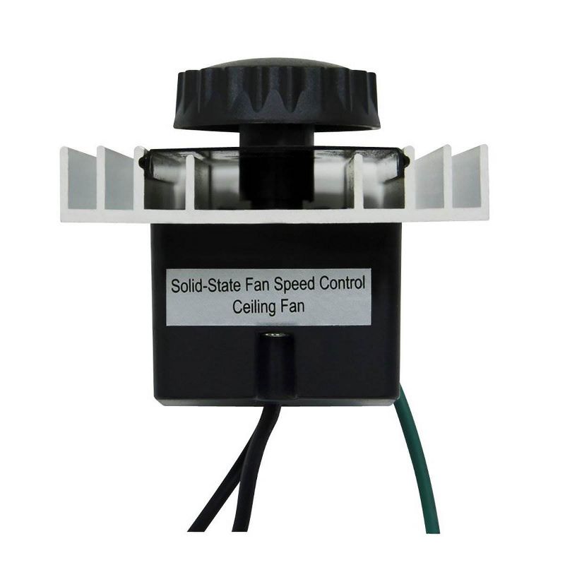 iLIVING Solid State Adjustable Fan Speed Controller & Steel Shutter Exhaust Fan