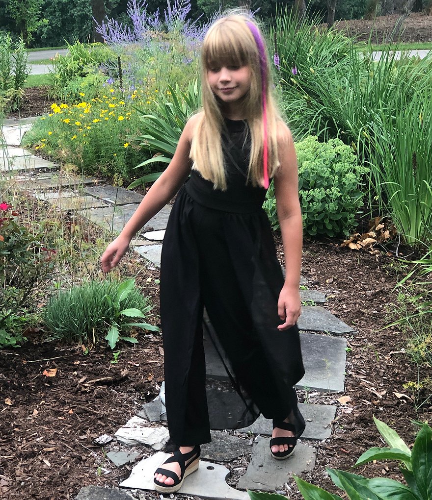 Honey And Rosie Big Girls 7-16 Illusion Jumpsuit