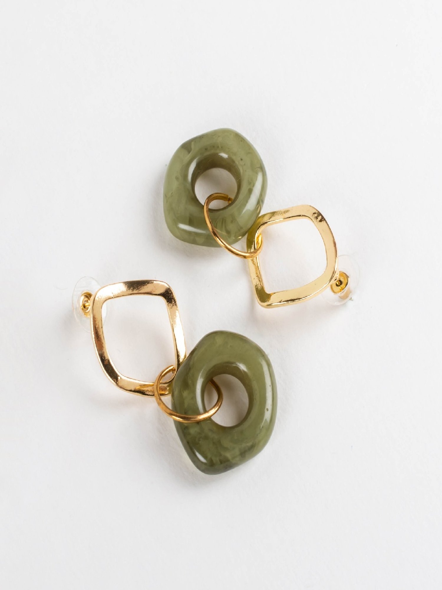 Jewelz Western Style Green Colored Earrings for Girls & Women