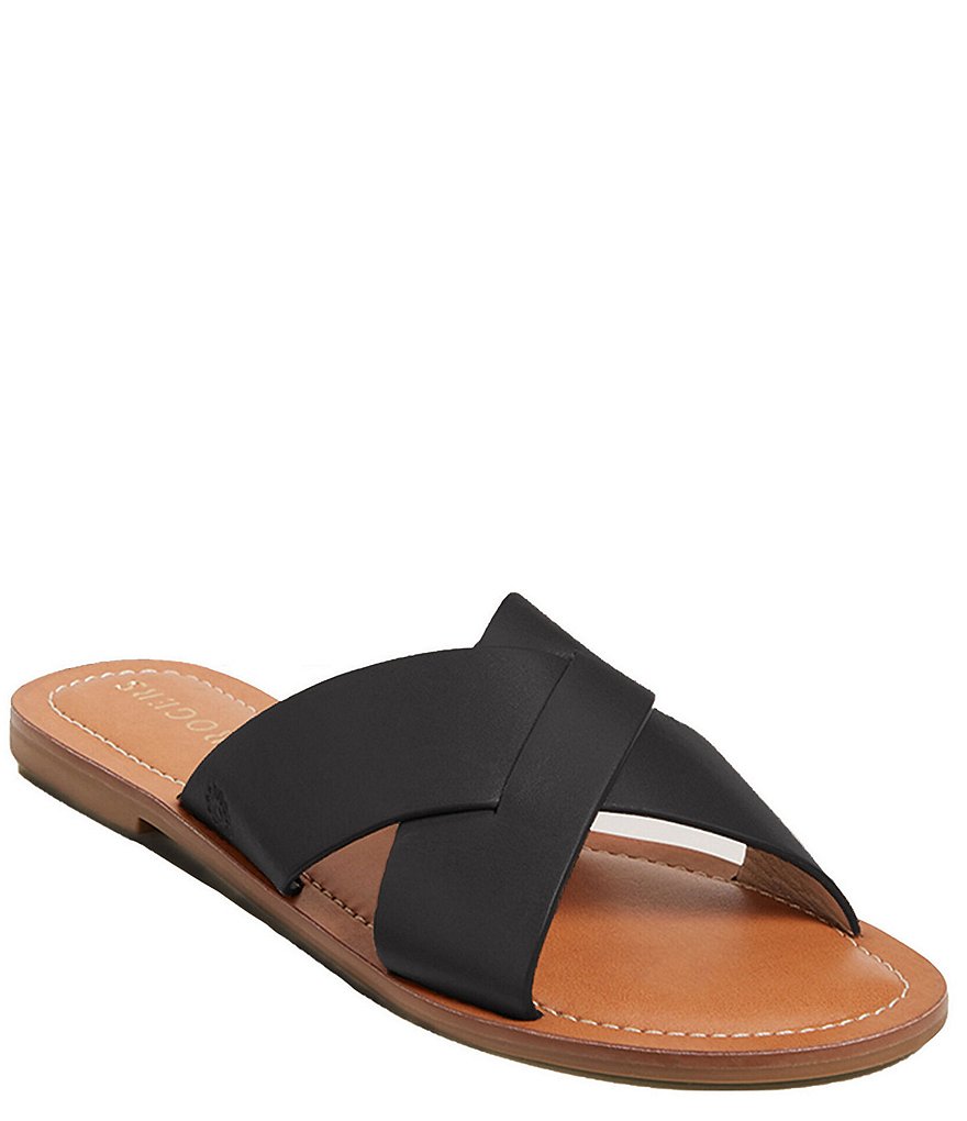 Jack Rogers Slotted Sloane X Band Leather Sandals
