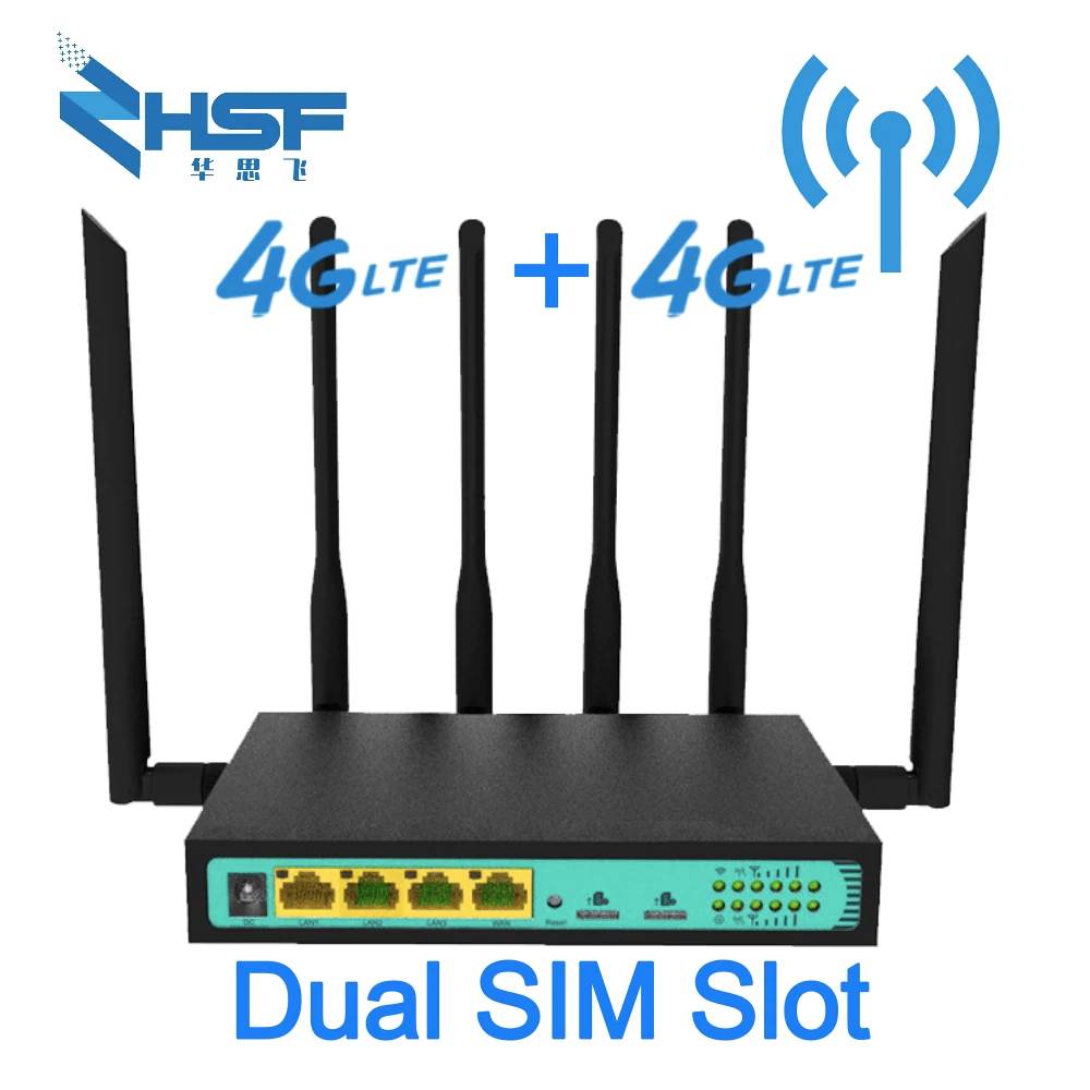 300Mbps high-power Wifi Routers 4G lte cpe Mobile Router with LAN Port Support 4G dual sim industrial for Cat4
