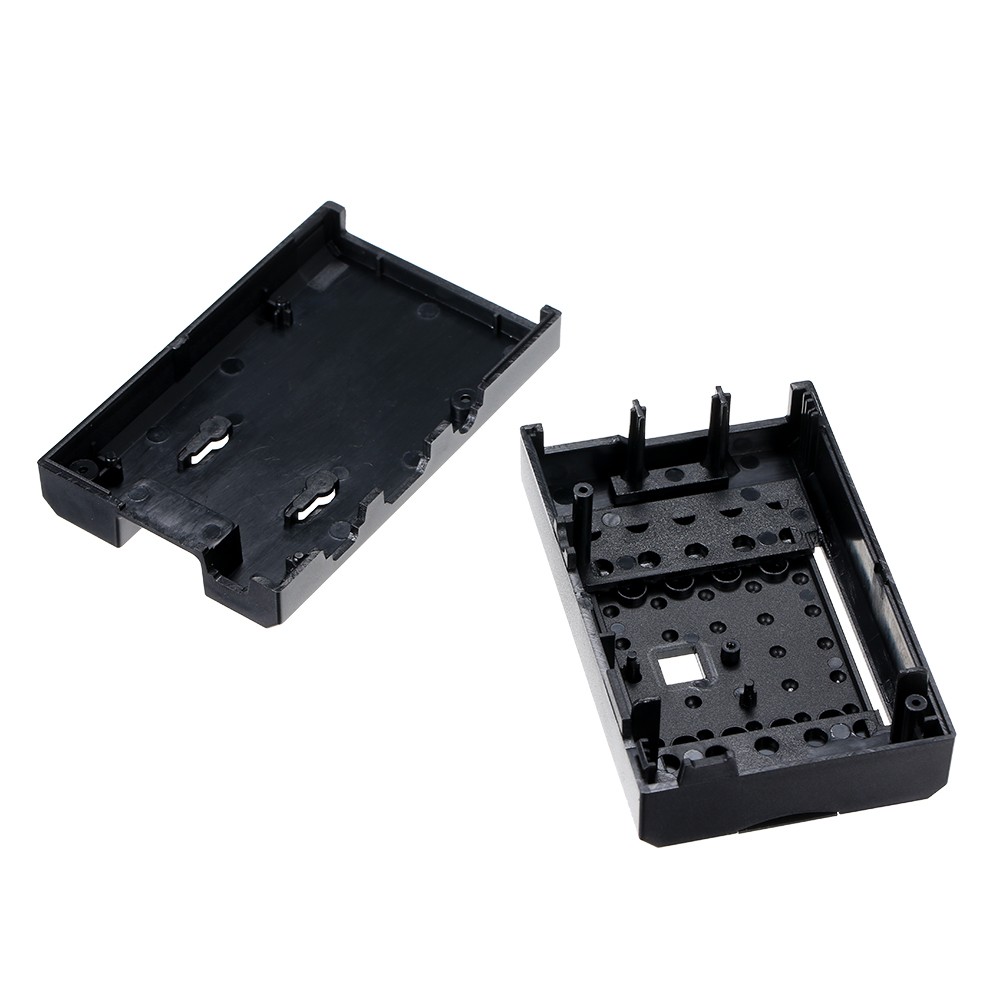 ABS Protective Case Shell Enclosure Cover Box Camera Frame for Raspberry Pi 3/2 Model B+ Plus Black